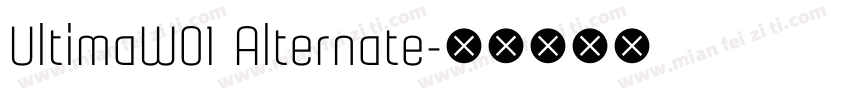 UltimaW01 Alternate字体转换
